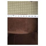 3-Piece Brown Upholstered Sofa Set with Ottoman