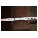 3-Piece Brown Upholstered Sofa Set with Ottoman