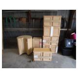 (7) Misc (New) Oak Cabinets