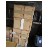 (7) Misc (New) Oak Cabinets