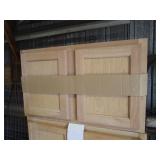 (7) Misc (New) Oak Cabinets