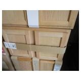 (7) Misc (New) Oak Cabinets