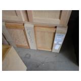 (7) Misc (New) Oak Cabinets