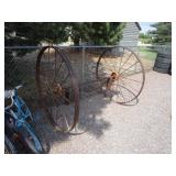 Vintage 54" Implement Wheels