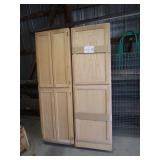 (2) Wall Cabinets 12"x24"x78"