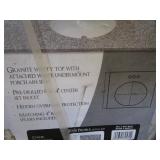 Granite Vanity Top w/Sink 22"x31"