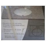 Granite Vanity Top w/Sink 22"x31"
