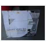 Granite Vanity Top w/Sink 22"x25"
