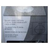 Granite Vanity Top w/Sink 22"x25"