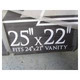 Granite Vanity Top w/Sink 22"x25"