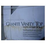 Granite Vanity Top w/Sink 22"x25"