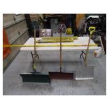 Shovels, Brush, Collapsible Sawhorses