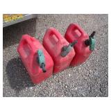 (3) 5gal Gas Jugs