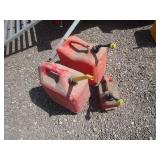 (2) 5gal (1) 1gal Gas Jugs