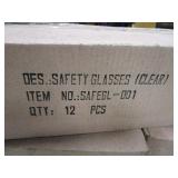 (36) Pair (New) Safety Glasses