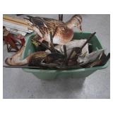 Tote of Duck Decoys