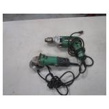 1/2" Drill & Angle Grinder