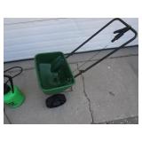 Fertilizer Spreader, Weed Sprayer, Gas Jugs