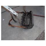 (2) Vintage Patio Chairs, Garden Cultivator & Galv. Tub