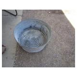 (2) Vintage Patio Chairs, Garden Cultivator & Galv. Tub