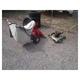 Vintage Lawn Mower & Industrial Electric Vacuum