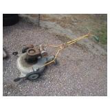 Vintage Lawn Mower & Industrial Electric Vacuum