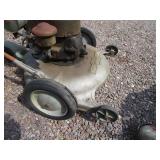 Vintage Lawn Mower & Industrial Electric Vacuum