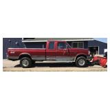 1996 Ford F250 4X4 With Plow