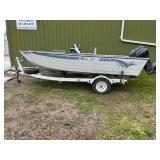 1996 Lowe Boat w/ Motor and Trailer