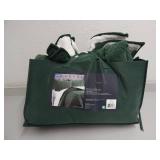 Queen Soft Corduroy Comforter Set - Forest Green