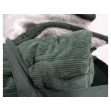 Queen Soft Corduroy Comforter Set - Forest Green