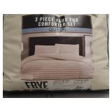 Queen 3 Piece Faux Fur Comforter Set