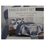 King 3 Piece Quilt Set