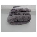 4 Piece Hand Towel Set - Gray