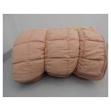 3 Piece Comforter Set - Peach/Coral