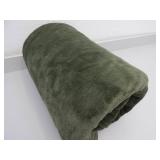 Twin Olive Green Throw Blanket