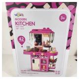 New Modern Kitchen Steam Water Light Sound Pink 3+ 42 Accessories Height 63cm Length 45.5cm Width 22cm