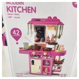 New Modern Kitchen Steam Water Light Sound Pink 3+ 42 Accessories Height 63cm Length 45.5cm Width 22cm