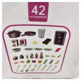 New Modern Kitchen Steam Water Light Sound Pink 3+ 42 Accessories Height 63cm Length 45.5cm Width 22cm