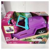 New Barbie Purple/Blue Jeep Some Damage To Box