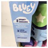 New Vtech Bluey Scooter Toy 2 Smart Sensors Follow Bluey