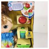 New Baby Alive Doll Nine Accessories Including Food Cup Diapers 3+ Some Damage To Box