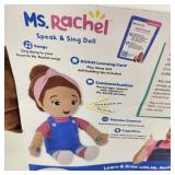 New Ms. Rachel Speak & Sing Doll Communication Cognitive 20+ Phrases And Songs 3+