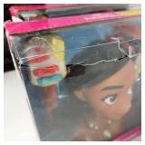 Disney Princess Moana Styling Head Includes Comb Barrettes Charms Hair Spirals Hair Pick Elastic Hair Bands New Some Damage To Package