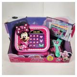 New Disney Junior Minnie Bowtique Cash Register Scanner Play Coins & Money 1 Pretend Credit Card