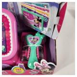 New Disney Junior Minnie Bowtique Cash Register Scanner Play Coins & Money 1 Pretend Credit Card