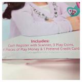 New Disney Junior Minnie Bowtique Cash Register Scanner Play Coins & Money 1 Pretend Credit Card