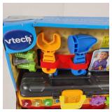 New Vtech Toy Drill And Learn Toolbox Pro Tool Belt Music And More