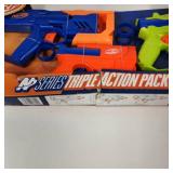 New Nerf N Series Triple Action Pack Damaged Package