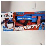 New Zuru XShot Insanity Mad Mega Barrel Motorized Rage Fire